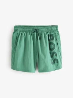 BOSS Octopus Logo Swim Shorts Green Online