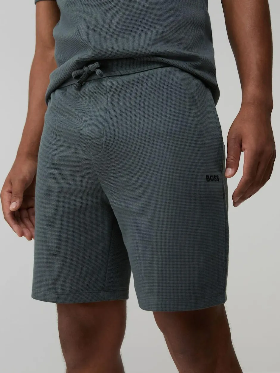 BOSS Green Waffle Shorts