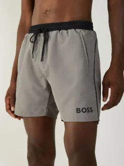 BOSS Grey Light Starfish Quick Dry Swim Shorts Discount