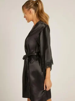 Boux Avenue Amelia Robe Dressing Gown Black Discount