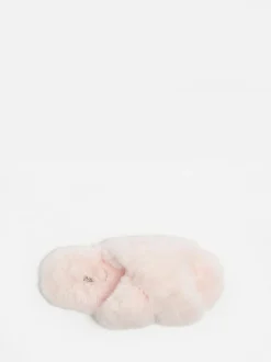 Boux Avenue Cross Band Slippers Pink Outlet