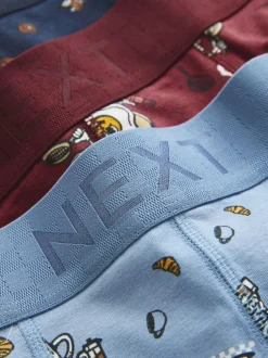 Next 5 Pack Trunk Boxers Breakfast Character New