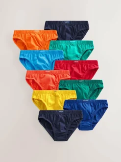 Next 100% Cotton Briefs 10 Pack (1.5-16yrs) Bright Clearance
