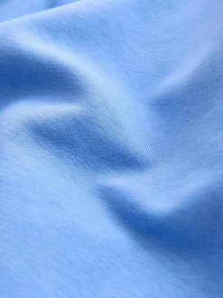 Next Relaxed Fit Essentials Longline Sweatshirt with Pockets Bright Blue Clearance