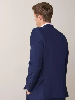 Next Skinny Fit Two Button Suit Jacket Bright Blue Sale