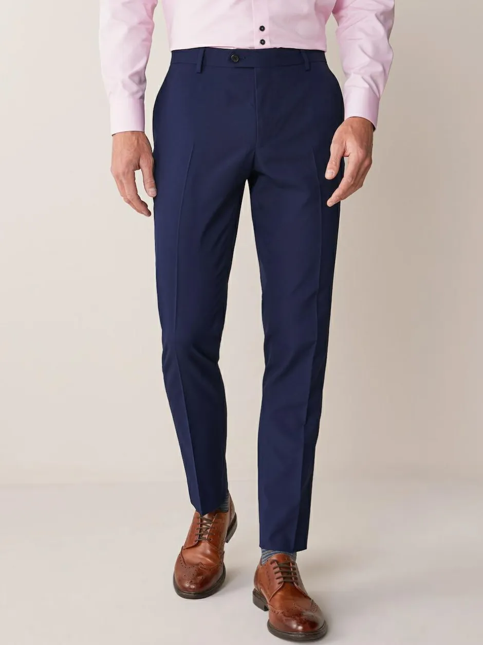 Next Skinny Fit Two Button Suit Jacket Bright Blue Sale