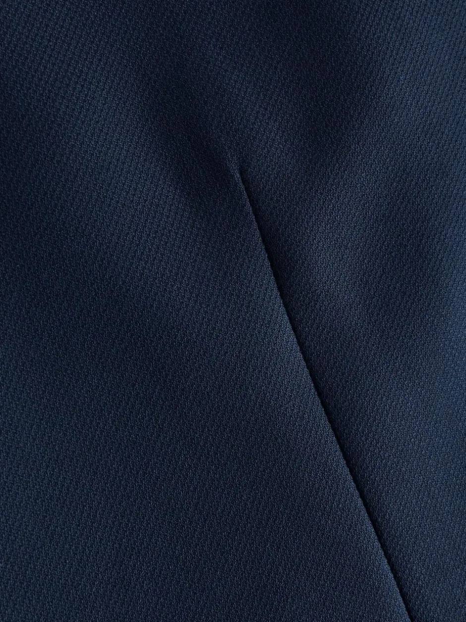 Next Bright Blue Textured Suit Waistcoat Outlet