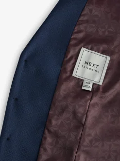 Next Bright Blue Textured Suit Waistcoat Outlet