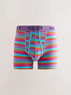Next Bright Blue/Orange Spot 10 pack A-Front Boxers Sale