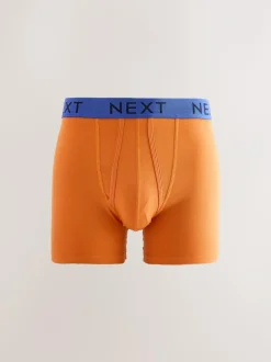 Next Bright Blue/Orange Spot 10 pack A-Front Boxers Sale