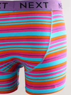 Next Bright Blue/Orange Spot 10 pack A-Front Boxers Sale