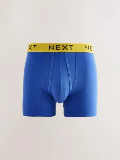 Next Bright Blue/Orange Spot 10 pack A-Front Boxers Sale
