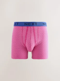 Next Bright Blue/Orange Spot 10 pack A-Front Boxers Sale
