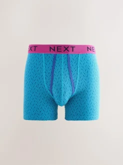 Next Bright Blue/Orange Spot 10 pack A-Front Boxers Sale