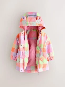 Next Bright Check Waterproof Printed Jacket (6mths-7yrs) Sale