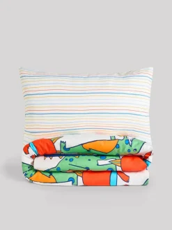 Next Bright Dino Duvet Cover and Pillowcase Set Clearance