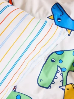 Next Bright Dino Duvet Cover and Pillowcase Set Clearance