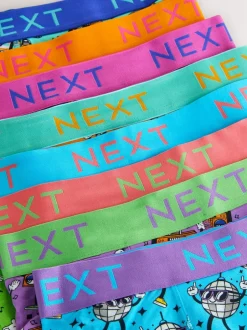 Next 8 pack Trunk Boxers Bright Disco Character Clearance