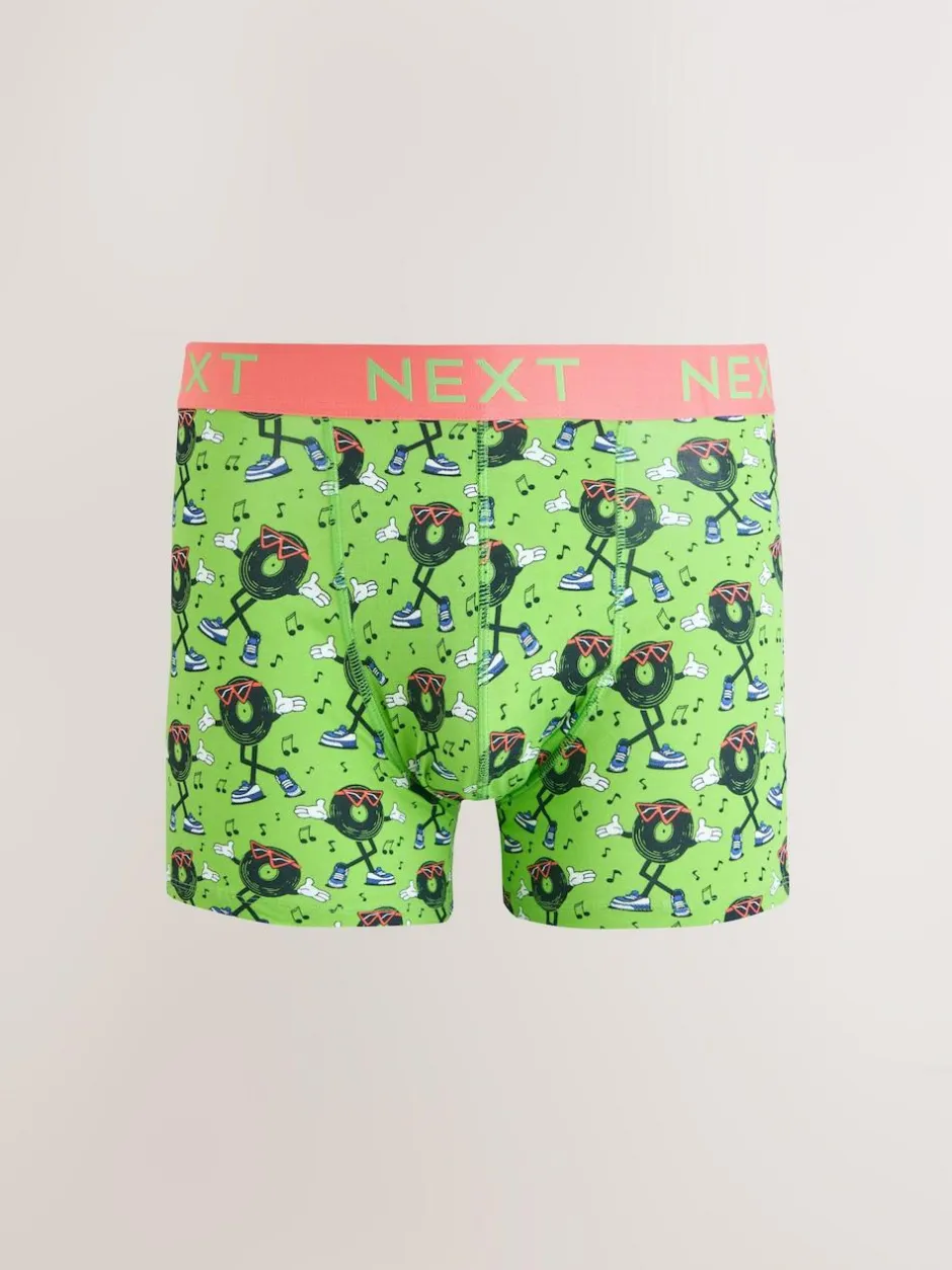 Next 8 pack Trunk Boxers Bright Disco Character Clearance