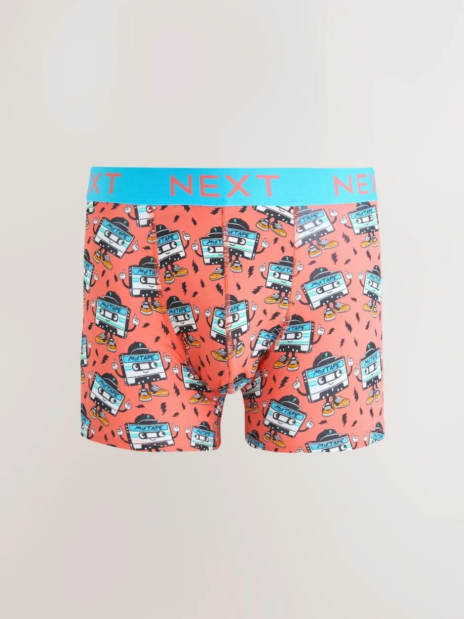Next 8 pack Trunk Boxers Bright Disco Character Clearance