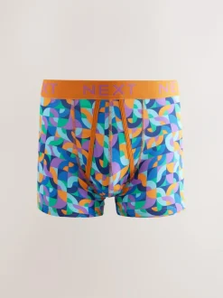 Next A-Front Boxers 8 Pack Bright Geometric Pattern