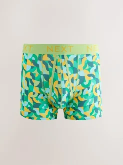 Next A-Front Boxers 8 Pack Bright Geometric Pattern