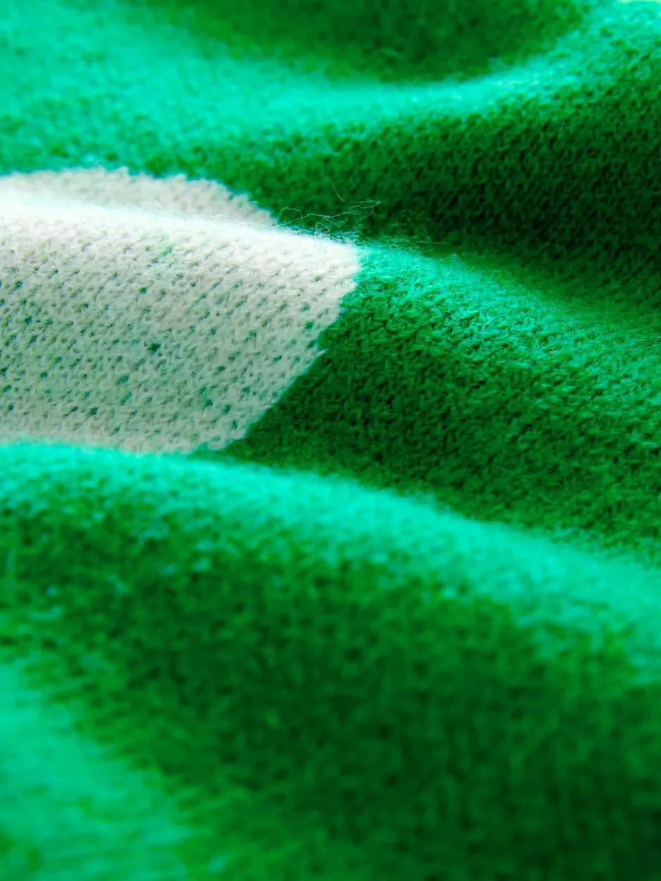 Next Bright Green Spot Crew Neck Knitted Jumper with Wool Online