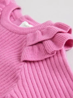 Next Bright Pink Baby Knitted Jumper and Leggings Set 2 Piece (0mths-3yrs)