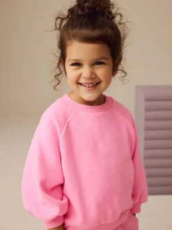 Next Bright Pink Crew Neck Sweatshirt (3mths-7yrs)