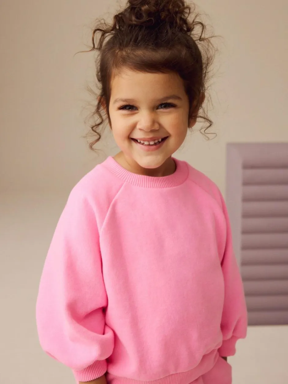 Next Bright Pink Crew Neck Sweatshirt (3mths-7yrs)