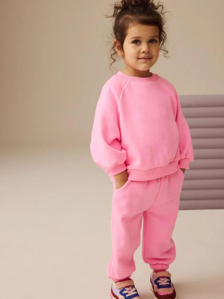 Next Bright Pink Crew Neck Sweatshirt (3mths-7yrs)