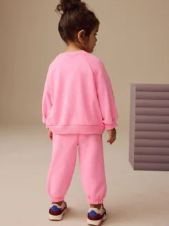 Next Bright Pink Crew Neck Sweatshirt (3mths-7yrs)
