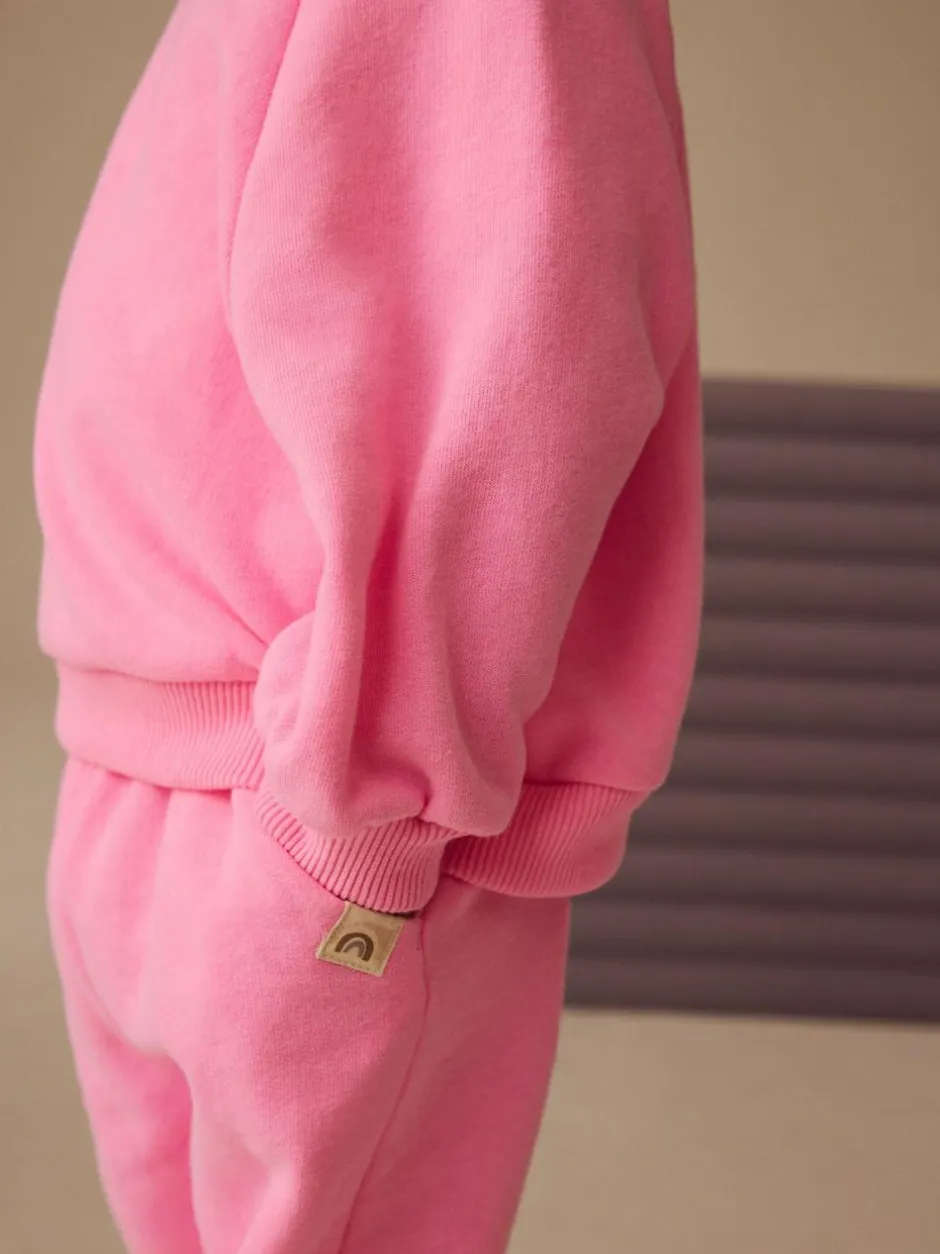 Next Bright Pink Crew Neck Sweatshirt (3mths-7yrs)