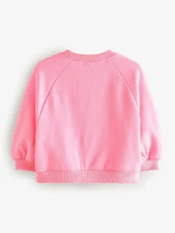 Next Bright Pink Crew Neck Sweatshirt (3mths-7yrs)