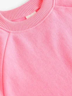 Next Bright Pink Crew Neck Sweatshirt (3mths-7yrs)
