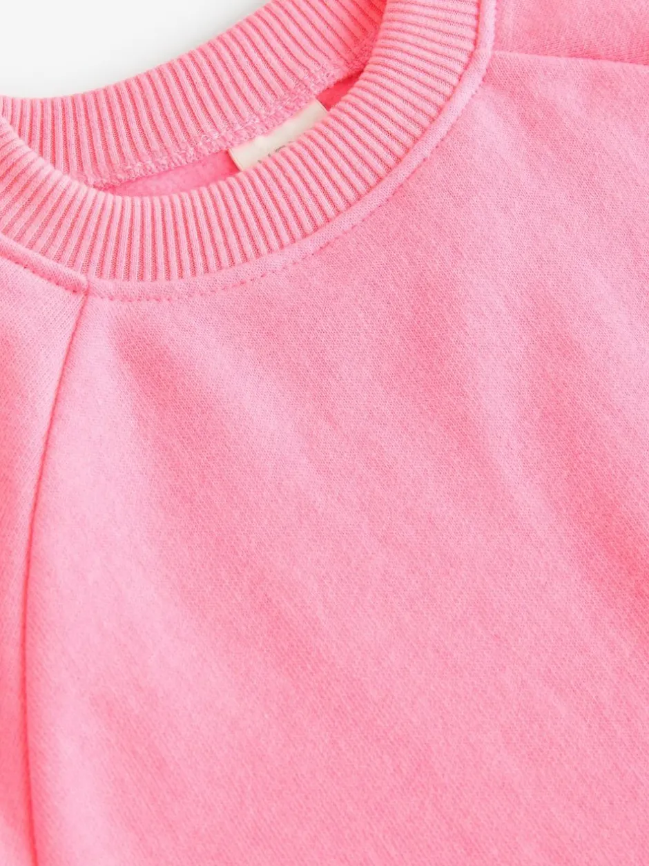 Next Bright Pink Crew Neck Sweatshirt (3mths-7yrs)