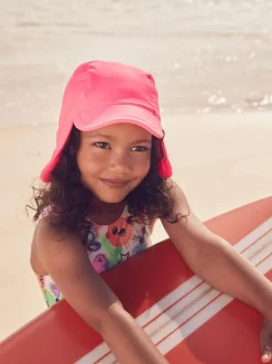 Next Swim Legionnaire Hat (3mths-10yrs) Bright Pink Clearance
