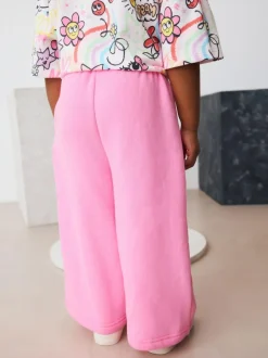 Next Bright Pink Wide Leg Sweat Joggers (3mths-7yrs) Clearance