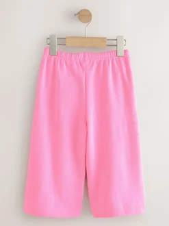 Next Bright Pink Wide Leg Sweat Joggers (3mths-7yrs) Clearance