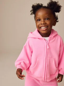 Next Bright Pink Zip Through Hoodie (3mths-7yrs) Best