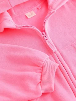 Next Bright Pink Zip Through Hoodie (3mths-7yrs) Best