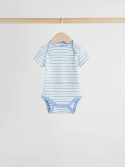 Next Bright Stripe Short Sleeve Baby Bodysuits 5 Pack Sale