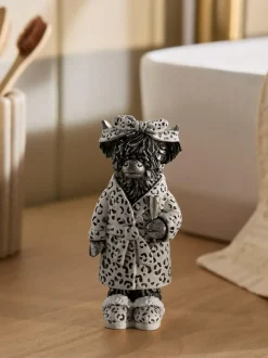 Next Bronze Hamish Leopard Print Bathroom Ornament Hot