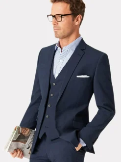 Brook Taverner Cassino Slim Fit Jacket Blue New