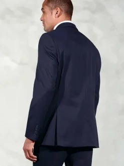 Brook Taverner Plain Suit Jacket Blue Hot