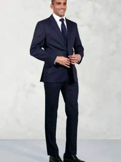 Brook Taverner Plain Suit Jacket Blue Hot