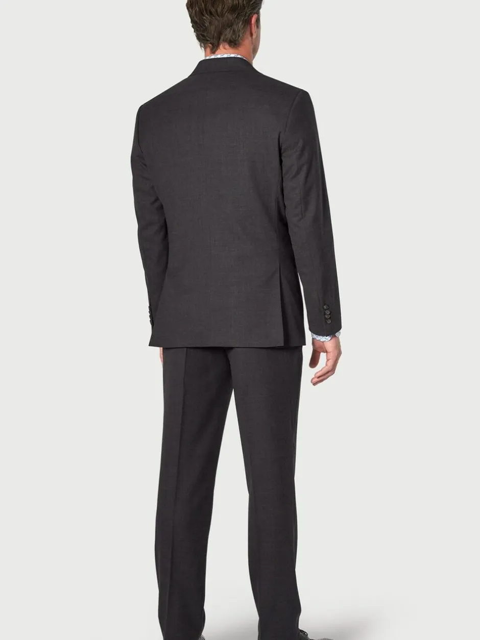 Brook Taverner Wool Blend Suit Jacket Grey