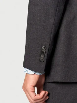 Brook Taverner Wool Blend Suit Jacket Grey