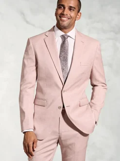 Brook Taverner Textured Occasion Suit Jacket Pink Online