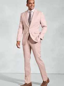 Brook Taverner Textured Occasion Suit Jacket Pink Online